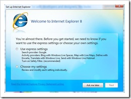 IE8-Installation-Willkommen
