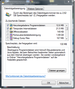 Datentr&auml;gerbereinigung Vista
