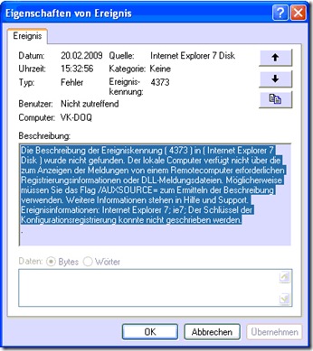 Ereigniskennung 4373