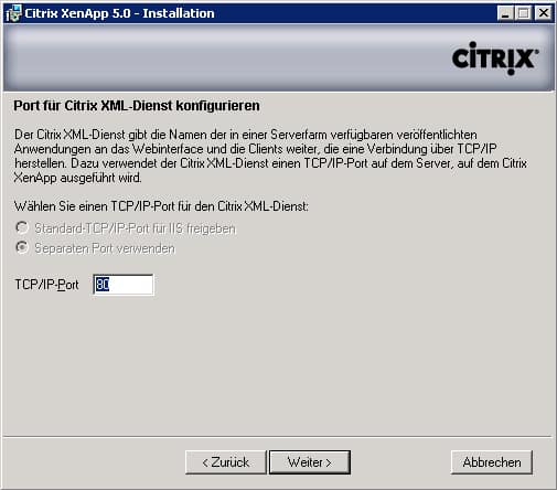 xenapp-xml-dienst-port xenapp-xml-dienst-port