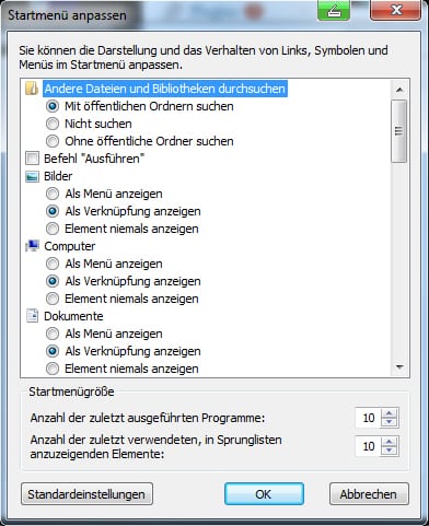 windows-7-start-eigenschaften-anpassen windows-7-start-eigenschaften-anpassen