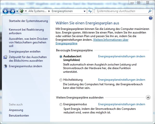 energieoptionen-windows-7 energieoptionen-windows-7
