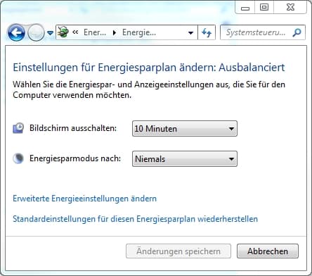 energiesparplaneinstellungen energiesparplaneinstellungen