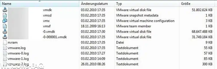 virtuelle Disks Speicherplatz