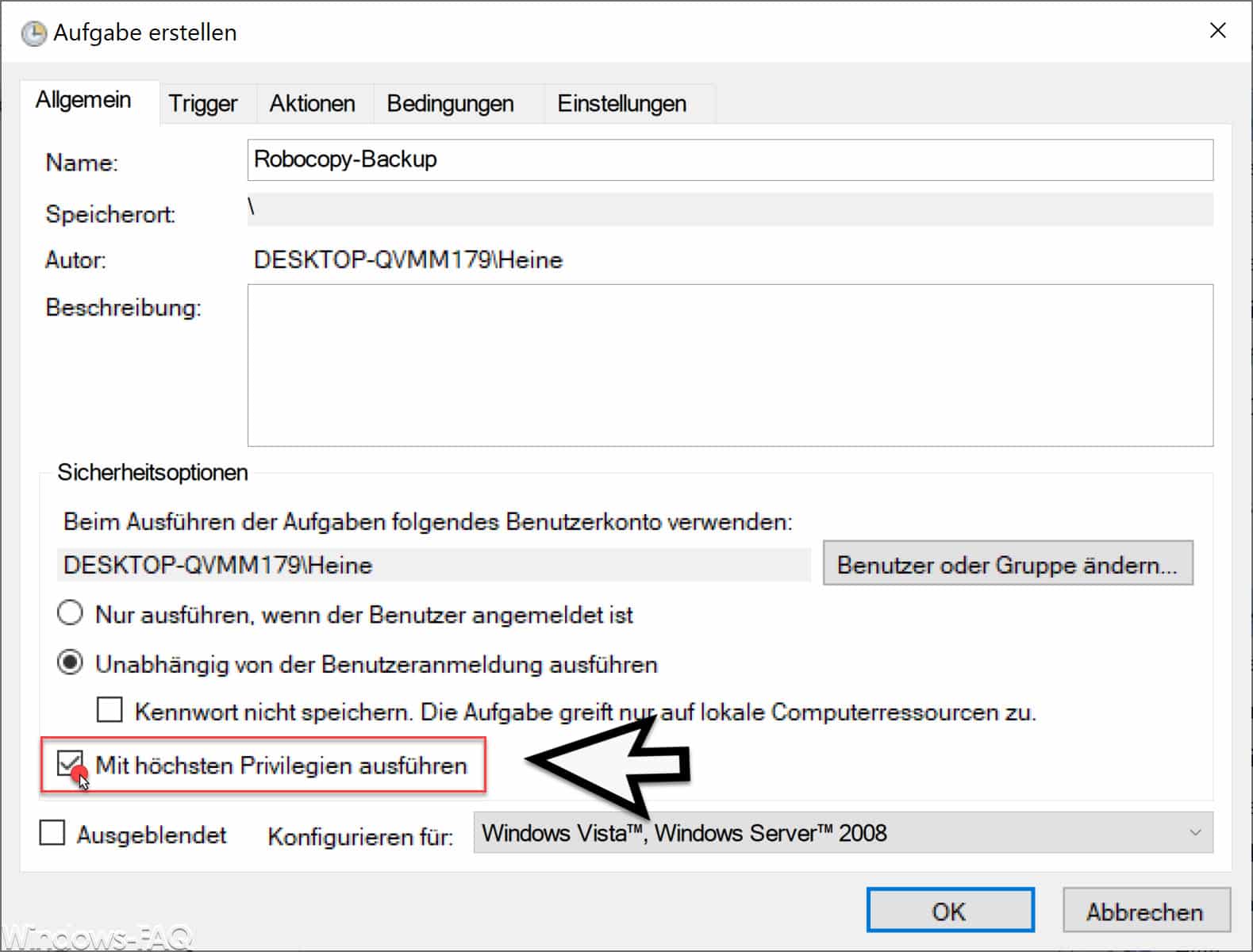 Robocopy – Fehlende Rechte zum Verwalten von Überwachungsprotokollen