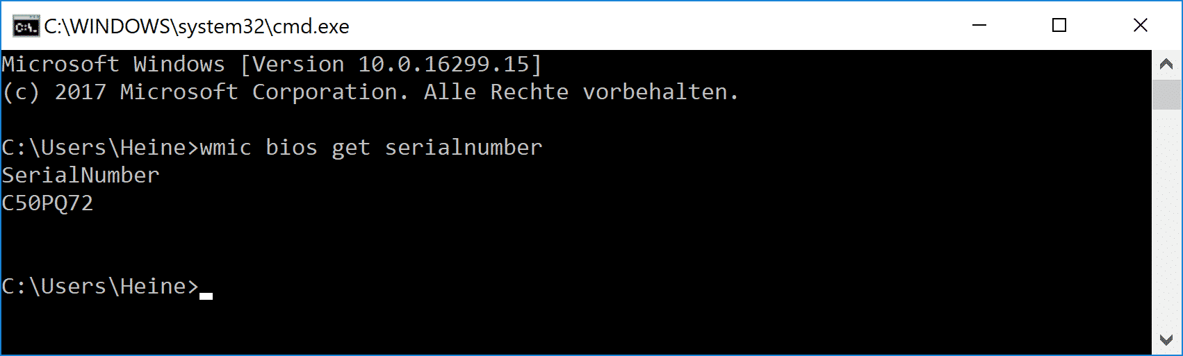PC Seriennummer aus Bios auslesen