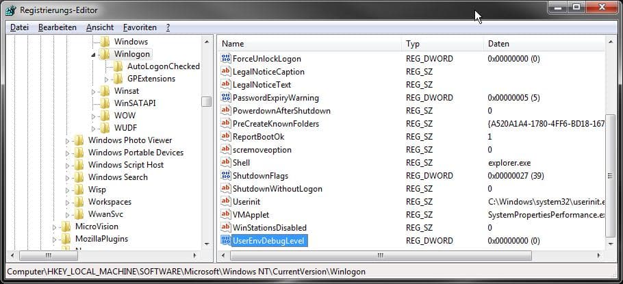 Profile und System Policy Probleme mit Hilfe von Windows Logfiles finden