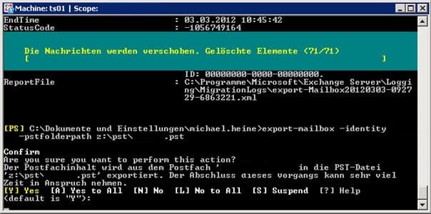 Export Exchange 2003 Data to PST-Files Export Exchange 2003 Data to PST-Files