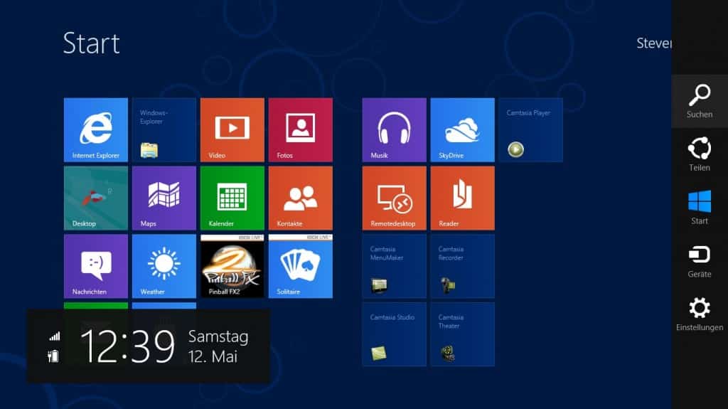 Windows 8 Seiten und Ecken Rechte Leiste Windows 8 Seiten und Ecken Rechte Leiste