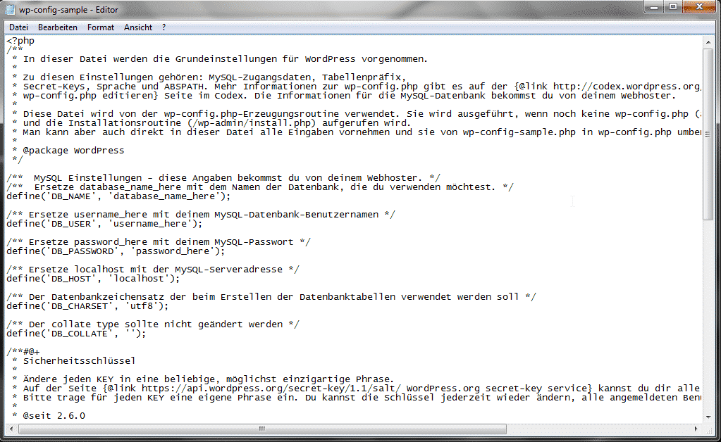 wp Config Sample wp Config Sample