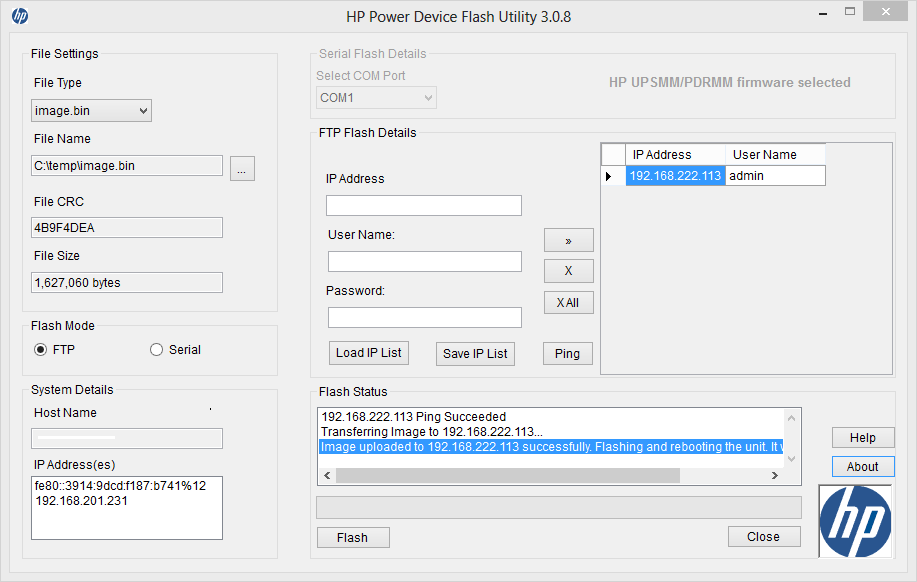 HP Power Device Flash Utility 3.0 HP Power Device Flash Utility 3.0