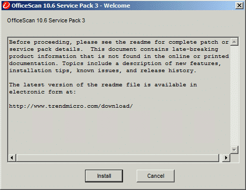 OfficeScan 10.6 SP3 Installation OfficeScan 10.6 SP3 Installation