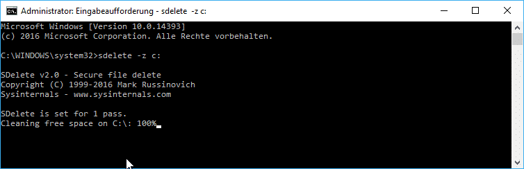 sdelete-befehl-parameter