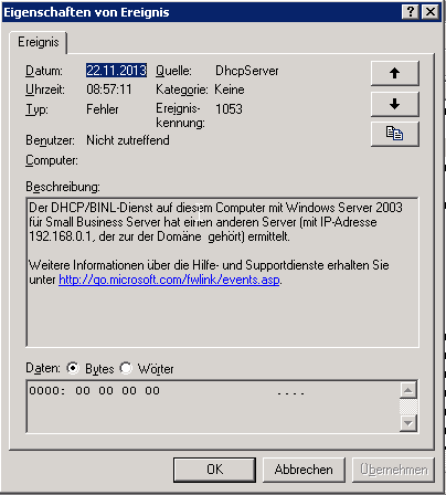 DHCP Server Dienst DHCP Server Dienst