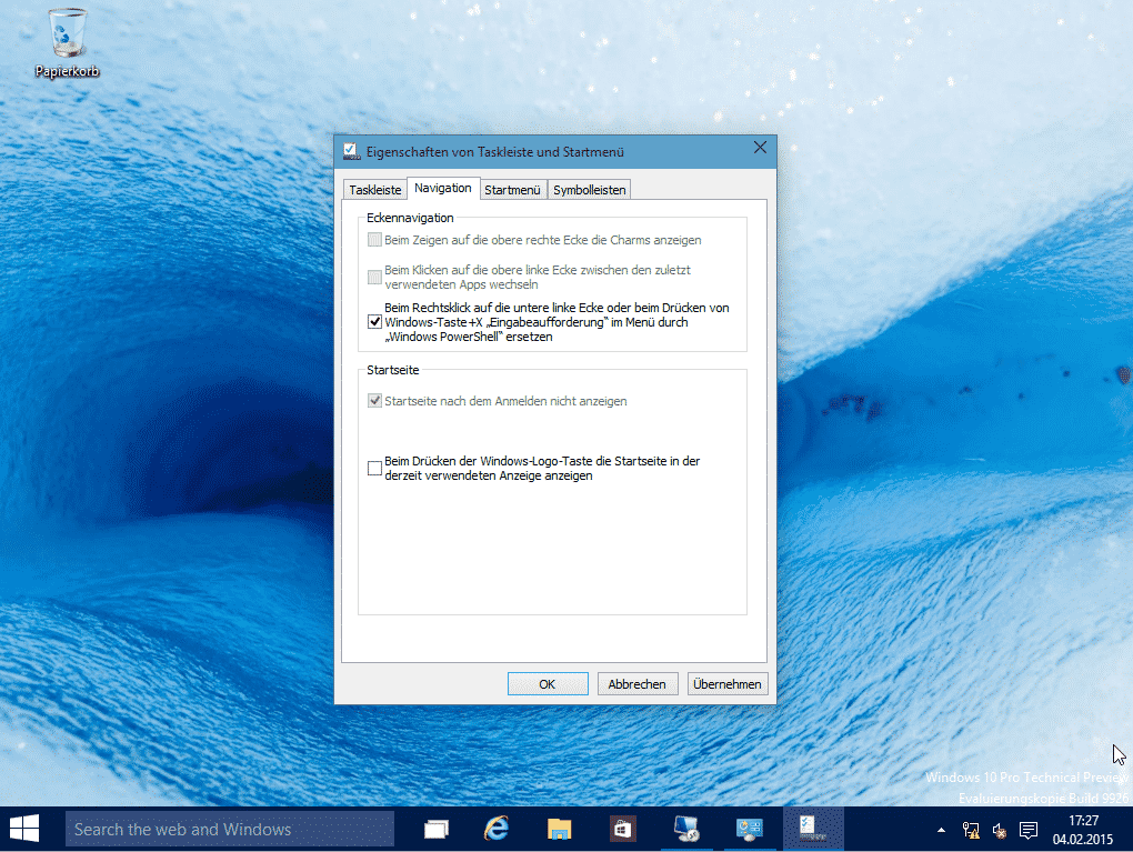 Windows 10 Eingabeaufforderung Eigenschaft