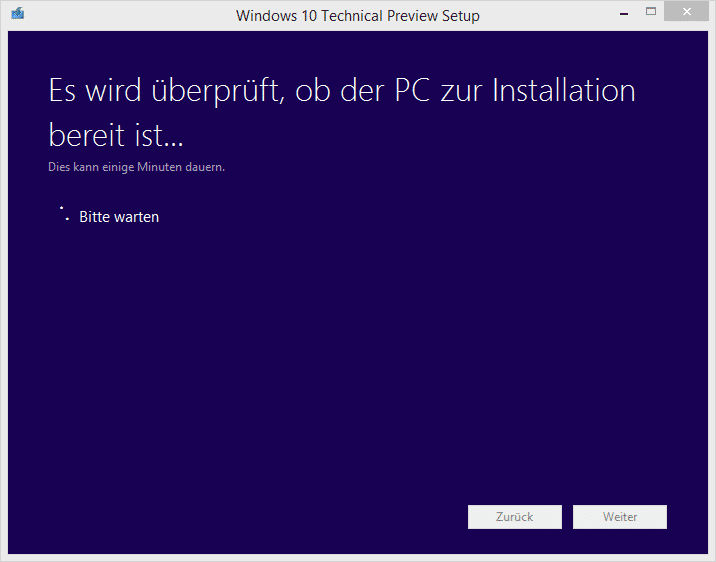 Windows 10 PC wird überprüft