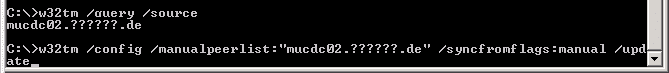 Zeitserver überprüfen und festlegen