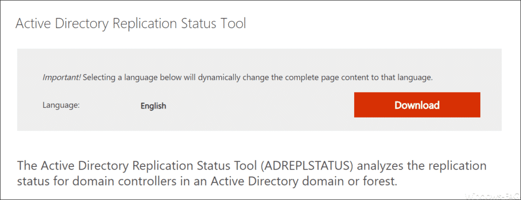 Download Active Directory Replication Status Tool