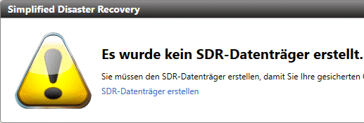 Backup Exec – SDR Datenträger erstellen – Teil 1