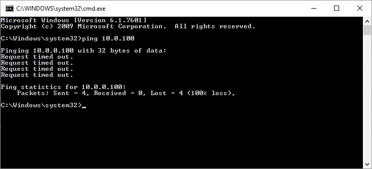 Pingtest Error