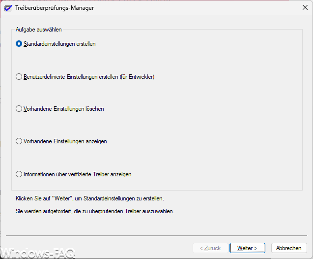 Treiberüberprüfungs-Manager
