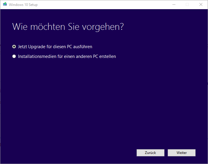 Windows 10 Setup Media Creation Tool