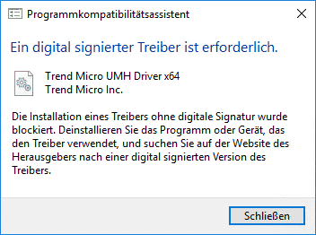 OfficeScan Patch 6125 hat Probleme mit Windows 10 Clean Installation