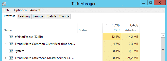 OfficeScan Critical Patch Installation 5010, 6054 und 6125