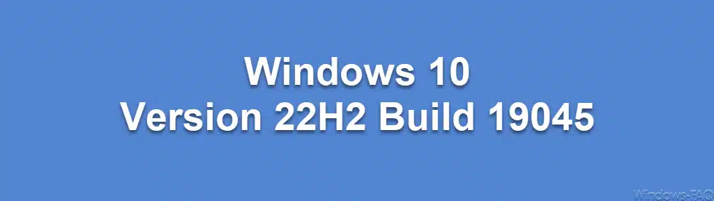 Windows 10 Version 22H2 Build 19045