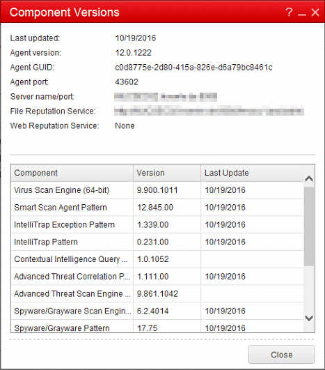 OfficeScan Client 12.0.1222