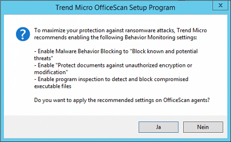 OfficeScan XG Ransomware