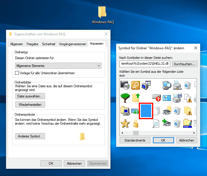 Ordner verstecken Windows 10