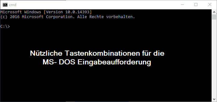 ms-dos-eingabeaufforderung-tastenkombinationen
