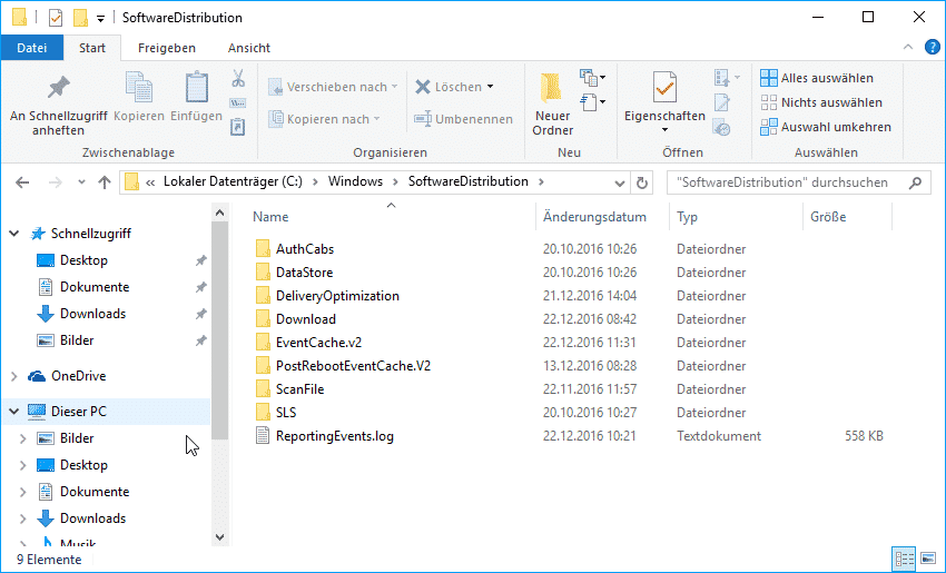 softwaredistribution-ordner