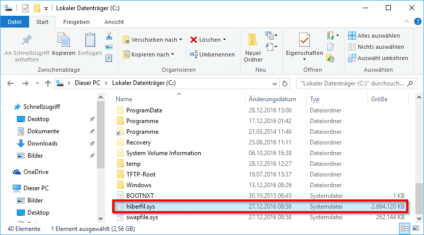 hiberfil-sys-im-windows-explorer