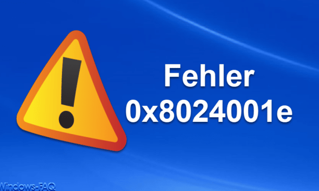 Fehler 0x8024001e