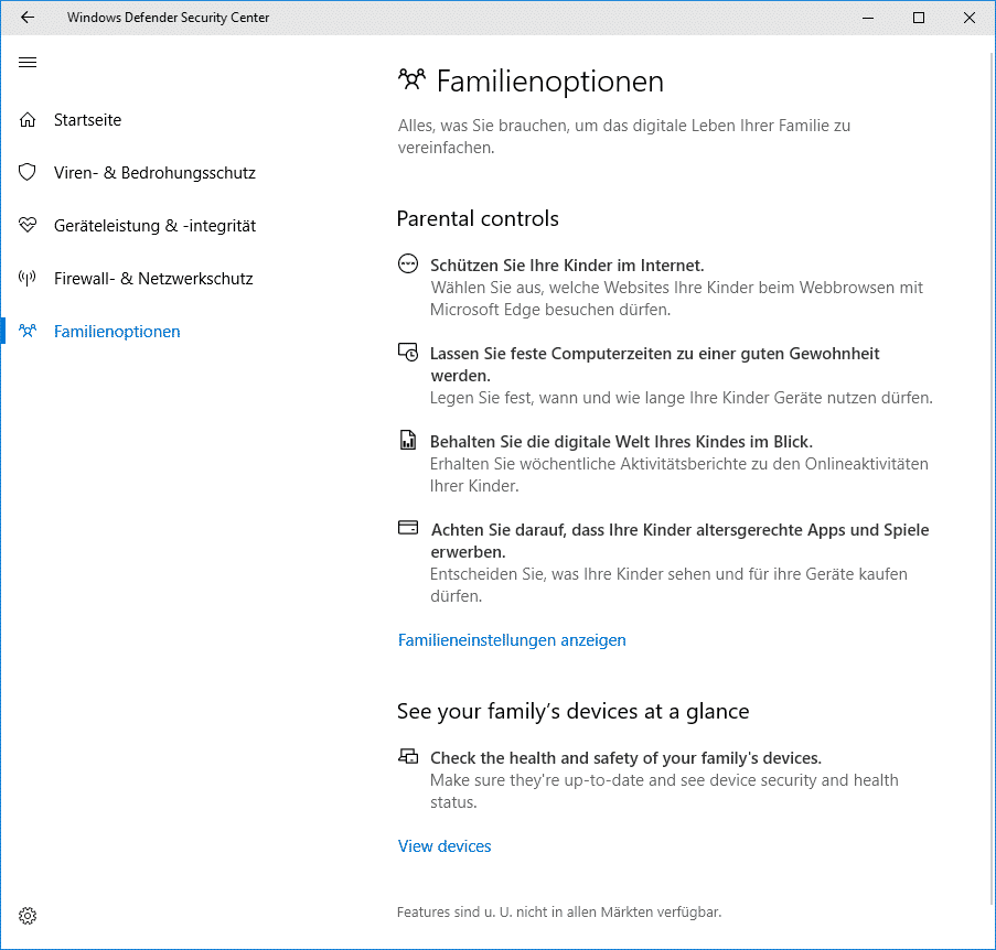 familienoptionen-windows-defender