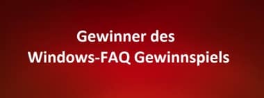 Gewinner des Windows-FAQ Gewinnspiels