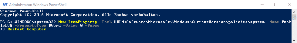uac-per-powershell-ausschalten