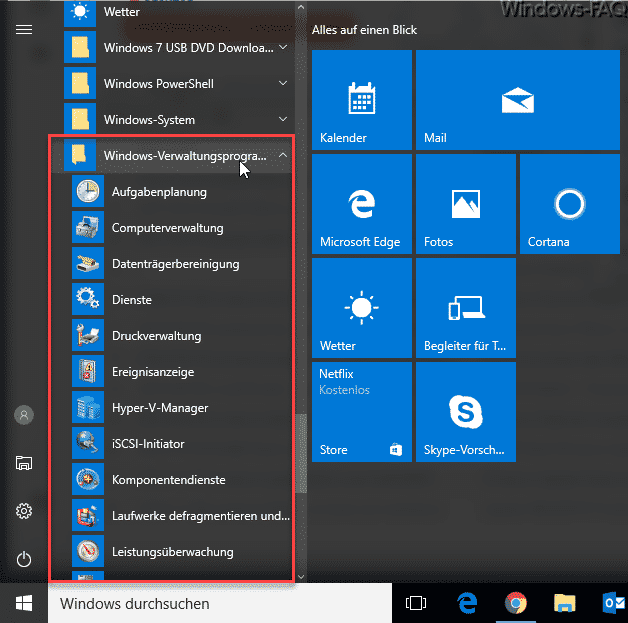 Windows-Verwaltungsprogramme