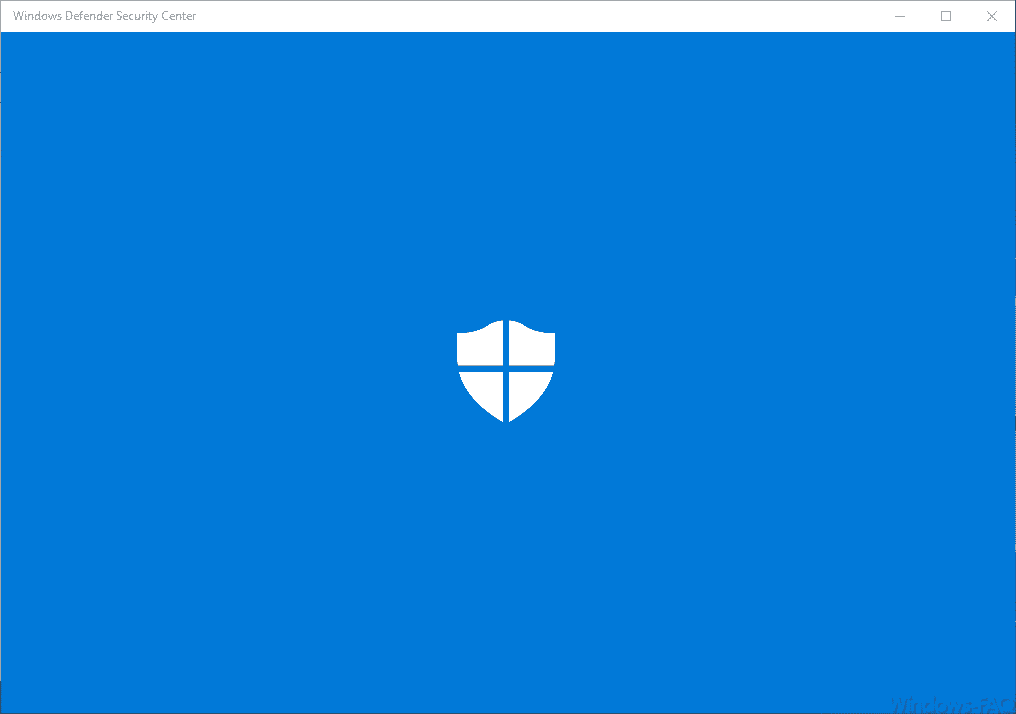 Windows Defender Security Center deaktiviert