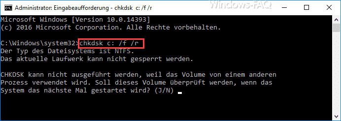Chkdsk Parameter