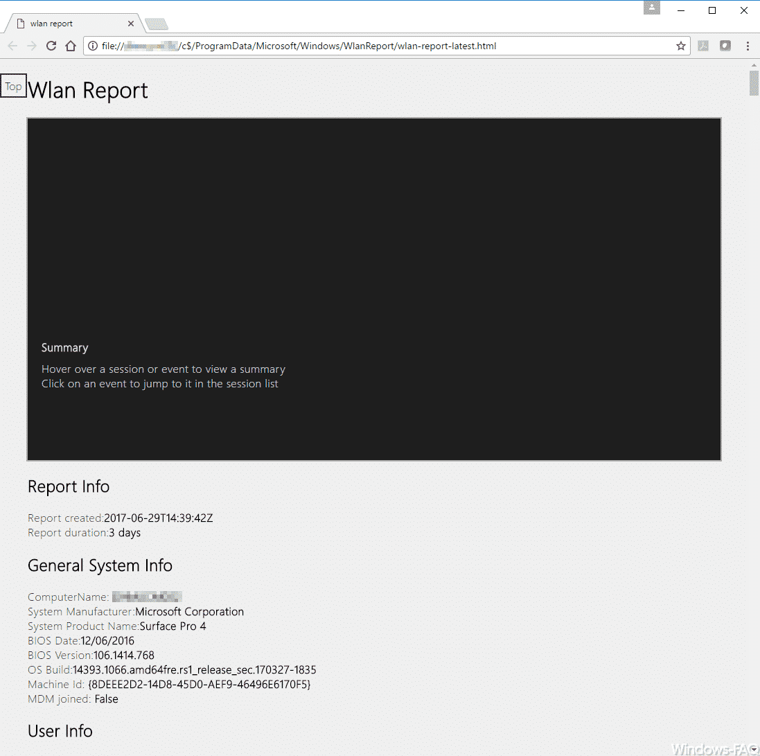 WLAN-Report