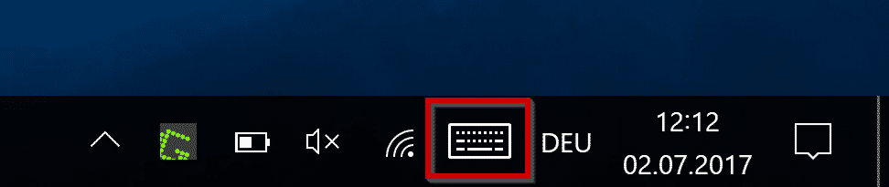 Bildschirmtastatur Windows 10 Taskleiste
