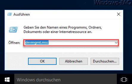 devmgmt.msc Gerätemanager