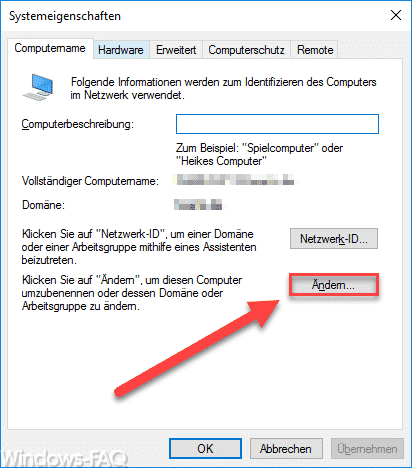 Windows Systemeigenschaften
