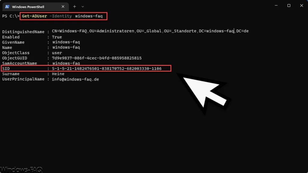 Get-ADUser -Identity