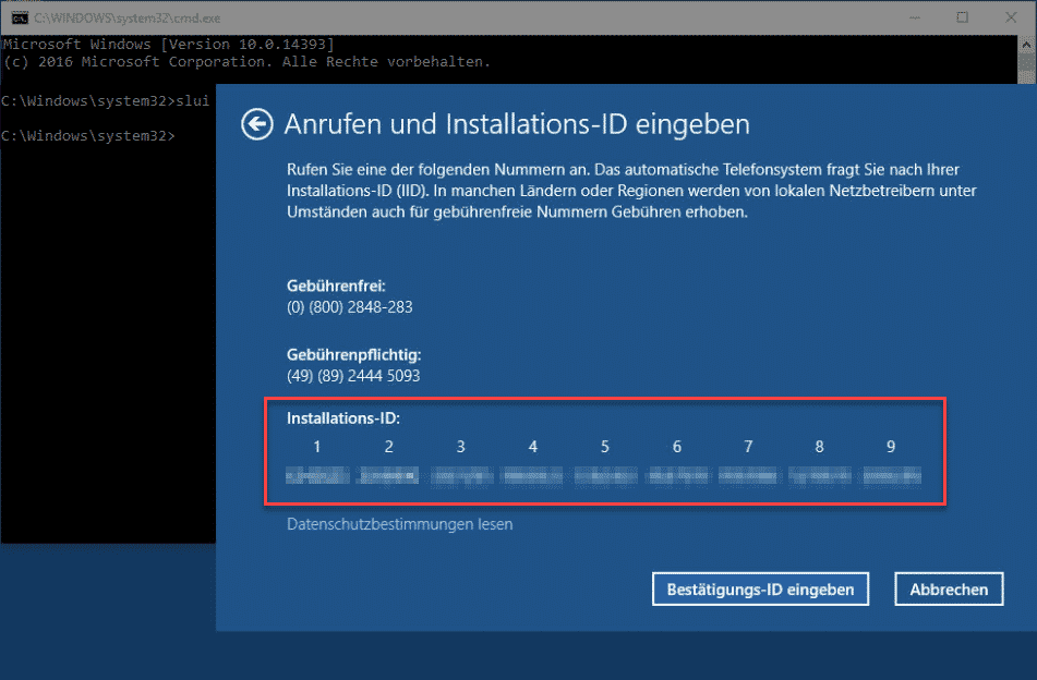 Windows Aktivierung SLUI 4