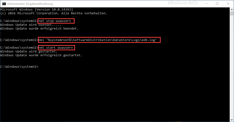 Windows Updateverlauf löschen