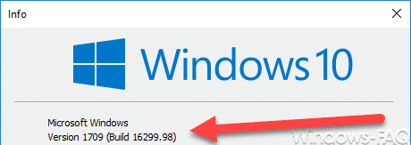 Version 1709 Build 16299.98
